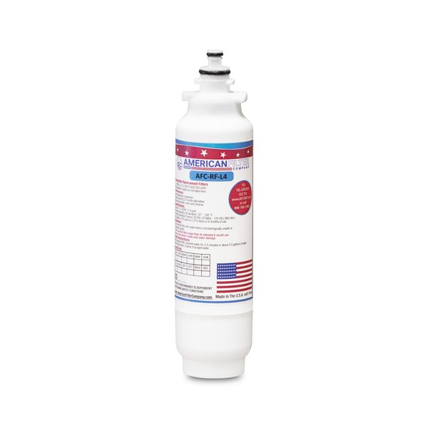 American Filter Co AFC Brand AFC-RF-L4, Compatible to LG GEN11042FR-08 Refrigerator Water Filters (1PK) Made by AFC LGGEN11042FR-08-AFC-RF-L4-1-73423